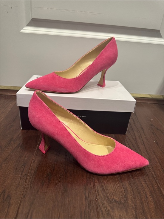 Nine West Shoes - Nine West Pumps, Hot Pink Size 8 Suede Pointed-Toe